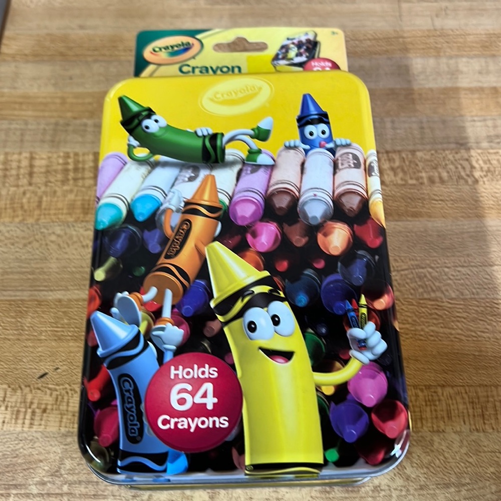 New Crayon Storage Tin